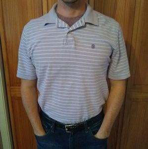 (5/$20) Men's Purple and white Izod polo